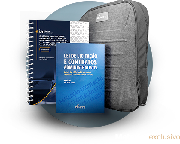 Kit de materiais contendo mochila, livro, caderno, carteira, etc.